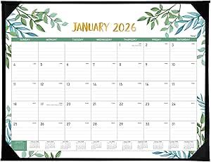 2026 Desk Calendar - Desk Calendar 2026 Large 22'' x 17'', from January to December, 12 Months Calendars with Protect Corner
