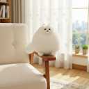 Winsterch Stuffed Animal Plushie Cat Stuffed Animal,Cute Soft Plush Cat Animals,White Stuffed Cat, Birthday for Kids,Boys,Girls,Fat Cat Stuffed Toy (White, 10 Inches)