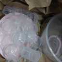 3-Tier Party Cupcake Carrier, Cupcake Holder with Lid and Handle for Transport Storage 24 Cupcakes (Pink), 11.2" x 9.8"