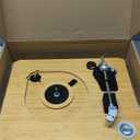 House of Marley Stir It Up Turntable, Vinyl Record Player with 2 Speed Belt Drive for 33/45 RPM, Built in Pre-Amp, Headphone Jack and Made from Sustainable Materials. for Wired Speakers Only (Signature Black)