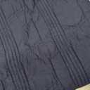 HORIMOTE HOME 100% Cotton Quilt Set Queen Size, Navy Blue Pre-Washed 3-Piece Bedspread Coverlet Set, Cozy Lightweight Stitching Bedding Cover with 2 Shams in Geometric Pattern for All Season