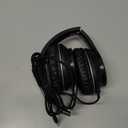 LORELEI X6 Over-Ear Wired Stereo Bass Headphones with Microphone, Lightweight, Foldable & Portable with 1.45M No-Tangle for Smartphone, Tablet, MP3/4, Space Black