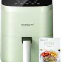 Air Fryer, Beelicious 8-in-1 Smart Compact 4QT Air Fryers, Shake Reminder,450F Digital Airfryer with Flavor-Lock Tech,Tempered Glass Display, Fit for 1-3 People, Avo Green