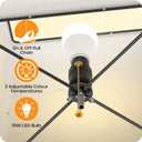 Floor Lamp with Shelves, 73" Tall Adjustable Standing Shelf Lamp with Dimmable LED Bulb & Linen Shade, 5-Tier Metal Storage Rack, Modern Display Shelf for Living Room, Bedroom, Office or Corner Space