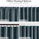RYB HOME Dusty Blue Velvet Curtains for Bedroom Living Room Nursery, Thermal Insulated Light Blocking Floor Length Window Drapes with Hook Belt for Modern Decor, 52" W x L84 L, 2 Panels Set