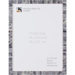 Handicrafts Home 18x24 Poster Frame- Grey Bone Inlay Classic Collection Wall Mount Decorative Picture Frame for Posters, Photos, Diplomas, Certificates, Art Work-Handmade Vintage Home Decor Gift