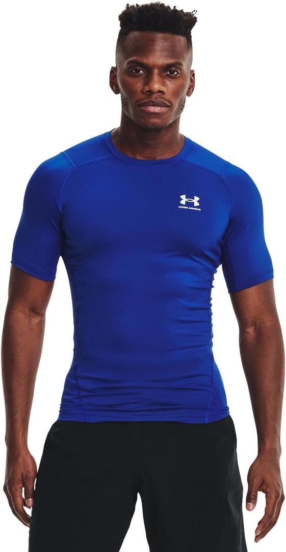 Under Armour Men's HeatGear Compression Short-Sleeve T-Shirt, Blue, Large