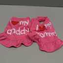 Dog Dresses for Medium Dogs Girl, 2-Pack Pink Clothes Small Girl Summer I Love My Mommy Daddy Puppy Dress Shirt Lightweight Pet Outfit Cat Apparel(XS) Hot Pink