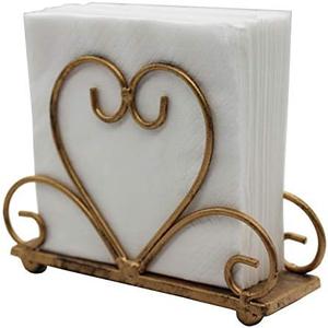 Metal Table Napkin Holder Freestanding Tissue Dispenser, Bronze