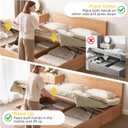 Dyna-Living 1.96FT Bed Lift Mechanism 48.5LBS Load Capacity RV Bed Lift Kit | Platform Hydraulic Bed Lift Mechanism, Gas Spring Storage Bed Lift Kit for Tatami Bed, Sofa Bed, Half-open Small Storage Bed