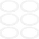 PATIKIL Goof Rings Inner Diameter 3.58", Outer Diameter 4.92", 6 Pcs Metal Goof Rings Cover Recessed Light Trim for Ceiling Wall Fixtures Can Lighting Down Light LED, Matte Finish White