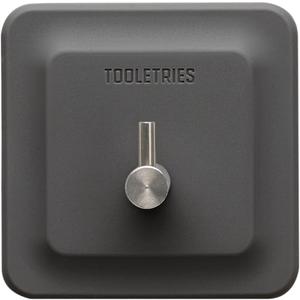 TOOLETRIES Arnold Silicone Shower Hook - Toiletries Organizer, Silicone Hooks, Removable & Reusable Shower Accessories - Charcoal