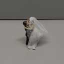 Eorbow 5.5" Bride Groom Wedding Cake Topper, Resin Couple Statue Decorative Figurine, Vintage Cake Toppers for Anniversaries, Engagement Parties, Bridal Showers, Wedding Cake Decoration