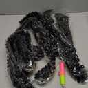 Alrence Passion Twist Hair 24 Inch 8 Packs Water Wave Crochet Hair Curly Braiding Hair For Butterfly Locs Long Bohe Crochet Braids (24 Inch (Pack of 8), 1B#)
