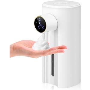 Automatic Soap Dispenser Foam Bathroom: White Plastic Rechargeable Modern Touchless Countertop 5 Adjustable Auto Smart Electric Foaming Soap Dispenser - Kitchen - Hand Dish Lotion Couple Kids