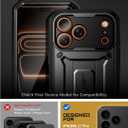 SUPCASE for iPhone 17 Pro Case with Camera Control Button (Unicorn Beetle Pro), [Built-in Kickstand & Screen Protector] [Military-Grade Protection] Full Body Heavy Duty Phone Case, Black