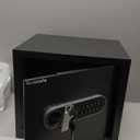 Safe Box, Home Safes with Fireproof Waterproof Bag & Key, 1.2 Cu Ft Money Safe for Cash Office Cabinet, Anti-Theft Safety Box, Digital Electronic Keypad, Dual Alarm System