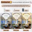 Flashing God Dia 20" Crystal Chandelier Crystal Silver Ceiling Light Fixtures LED Flush Mount Ceiling Light for Living Room Bedrooms Dining Room Dimmable 2700k 4500k 6000k