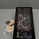 Oryx 3 Watch Winders for Automatic Watches, Wooden Rotating Watch Box 15 Rotation Modes, Setting Display Case with LED Light, AC or USB Powered, Super Quiet Mabuchi Motor