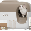 PetSnowy Self-Cleaning Automatic Cat Litter Box with Odor Control TiO2 System, Robot Litter Box with Auto-Packing, App Control, Large Cats & Multiple Cats (2026 Premium Version)