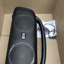 Pyle Portable Bluetooth Speaker Boombox with Dual 5 High-Performance Wireless Speakers, 160W Power, Rechargeable Battery, Mic Priority, USB/Micro SD/AUX/FM Radio, LED Ring Light, Outdoor Speaker