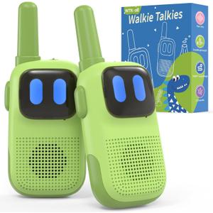 Toys for 3-12 Year Old Girls Boys, Walkie-Talkies for Kids 2 Pack 1000FT Long Range with 2 Channels, Handheld Kids Walky Talky Educational Electronic Outdoor Toys for Outside Camping Hiking (Green)