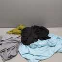 Real Essentials 4 Pack: Mens Short Sleeve Rash Guard Shirt Quick Dry UPF 50+ Sun Protection Swim (Big & Tall)(SIZE 5XT)