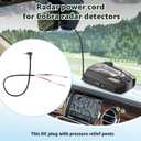 DC3.5 Mirror Wire Power Cord Compatible with Cobra Radar Detectors,Compatible Model RAD 480i 380 450 350 XRS (3005202)
