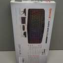 Redragon K503 Wireless Gaming Keyboard, 3-Mode (2.4G/BT/USB), RGB LED Backlit, Multimedia Keys, Fully Programmable Silent Membrane Keyboard with Wrist Rest for Windows PC Games (Black)