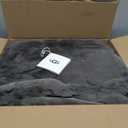 UGG Euphoria Faux Fur Throw Blanket, Oversized Soft Throw for Bed or Couch, Luxury Bedroom Decor, Plush Blankets, Machine Washable, 50-inch x 70-inch, Charcoal Grey