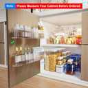 MUSTORN 2 Pack Adhesive Cabinet Door Organizer, Lid Organizers Inside Cabinet Spice Rack Food Container/Tumbler Lids Holders for Kitchen & Bathroom Wall Mounted(Acrylic)
