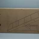 Dog Ramp for Bed, Extra Wide 17", Non-Slip Rubber Surface, Adjustable Folding Pet Ramps for Small & Large Dogs up to 200lbs, Walnut Wood Stairs for Old Dachshund/Labrador to Get on High Couch or Car