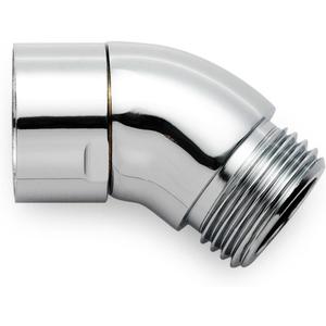OFFO Shower Head Elbow Adapter, All Metal Handheld Shower Head Elbow Adapter Shower Arm Angle Adapter 135 Degrees, Chrome