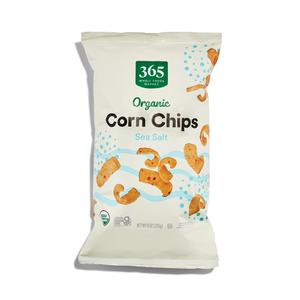 365 by Whole Foods Market, Organic Sea Salt Corn Chips, Vegan, Gluten-Free, 9 Ounce, BB FEB092026, Pack Of 2