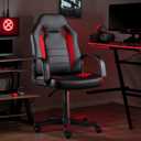 Ergonomic Computer Gaming Chair Home Office Racing Executive Video Task Desk PU Leather for Adults Teens Kids Gamer (Blitz Red)