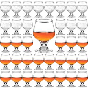 Sabary 36 Pcs 1.75oz Mini Shot Glass, Clear, Cute, Perfect for Tasting Brandy Whiskey Juice Vodka Sherry Champagne Beer