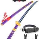 Cold Blade Roronoa Zoro Sword - 41 inches Anime Katana Replica with Belt and Stand - Anime Sword with Authentic Design (F-Yama Enma Purple)
