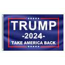 Large Trump Won Flag Save America Trump 2024 Flag Trump Made in USA Double Sided 3 Ply Take America Back Heavy Duty President Trump Win Flags for Outside with 2 Brass Grommets Fade Resistant for Indoor Outdoor Garden Flags