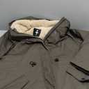 Orolay Women's Thicken Fleece Lined Parka Winter Coat Hooded Jacket with Removable Fur Collar (XLarge, Green)