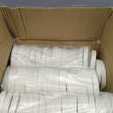 Fulmoon 15 oz 100 Pack Paper Containers with Lids Soup Bowl Cup, White