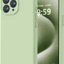 LOVE 3000 Designed for iPhone 15 Pro Max Case, Premium Silicone with [Soft Anti-Scratch Microfiber Lining] Shockproof Protective Phone Case for Men Women Girls 6.7", Matcha