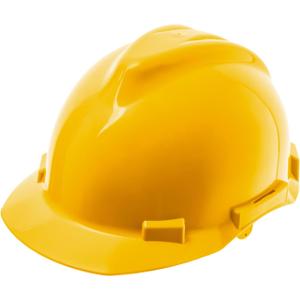 Glove Station Hard Hat for Men & Women - Construction Safety Helmet & Hard Hat, One Size with Padded 4-Point Ratchet Suspension, Non-Vented High-Density Polypropylene Shell