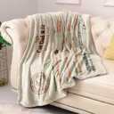 Cat Dad Gifts - Heartwarming Message Cat Throw Blanket for Feline Lovers, Funny Couch and Sofa Present, Gift for Him, Fathers Day Birthday Christmas, Cozy Lap TV Throw, 50'' x 60''