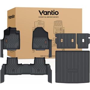 Floor Mats for Honda Passport 2026, Anti-Slip Custom Fit All Weather TPE Car Liners with Trunk Cargo Liner, Backrest Protectors & Door Sill Guards
