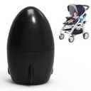 Portable Stroller Rocker, Baby Vibrating Soother with 5 Speed Settings and 40-Minute Timer - Fits Pushchairs & Prams and Strollers (Black)