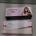 Cordless Hair Straightener Brush - Portable Hair Straightening Brush for Travel - 300M Negative Ions for Frizz-Free Shine, Touch Up On-The-Go, Fast Heating, Gift for Women, 10,000mAh, Powder Pink