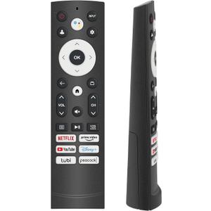 Replacement for Hisense tv Remote, ULED Google tv Remote, with Voice-Control, Bluetooth. Compatible with Hisense 4K ULED Google TV, Mini-LED/ULED Google TV. 