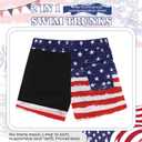 Komorebi Boys Swim Trunks with Compression Liner Swim Shorts Kids Quick Dry UPF 50+ Bathing Suit Boys' Swimwear 8-16T