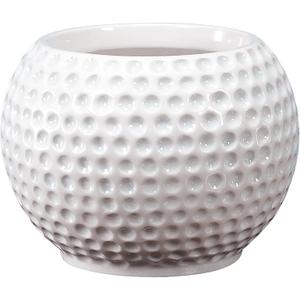 Accents & Occasions Ceramic Golf Ball Planter or Flower Arrangement Vase, 3-3/4-Inch