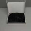 FESHFEN Shoulder Length Wigs with Bangs - Black Brown Natural Looking Wavy Medium Length Synthetic Hair Bob Wig for Women Daily Party Use, 14 inch